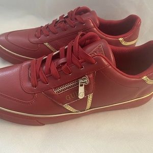 guess men shoes red size 10.5